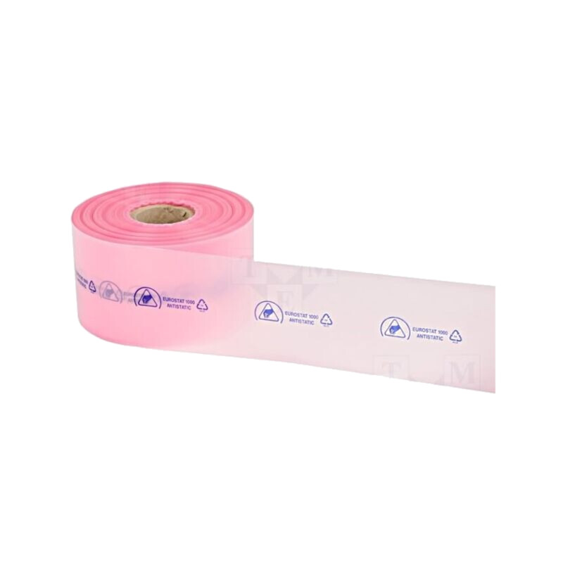 Pungă de protecţie; ESD; L: 250m; W: 100mm; Thk: 90um; polietilenă