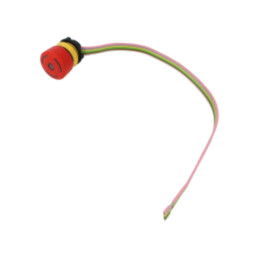 Comutator: de siguranţă; 22mm; Poz.i stab: 2; NC + NO; roşie; LED