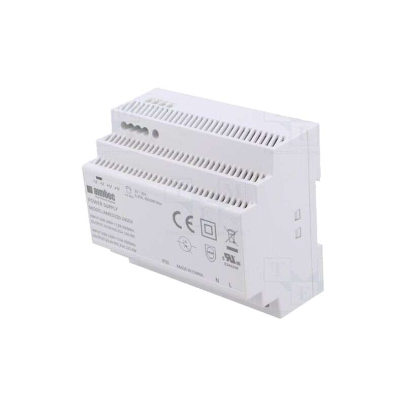 Alimentator: pulsatoriu; pentru şină DIN; 150W; 24VDC; 6,25A; 3kV