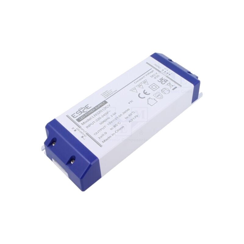 Alimentator: pulsatoriu; LED; 260W; 12VDC; 21,6A; 220÷240VAC; IP20 Alimentator: pulsatoriu; LED; 260W; 12VDC; 21,6A; 220÷240VAC; IP20