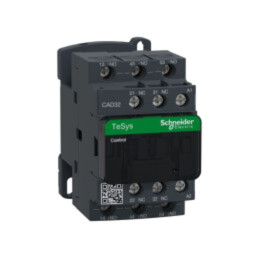 Contactor: 5-polar; NC x2 + NO x3; 24VDC; 10A; CAD,TeSys D; W: 45mm
