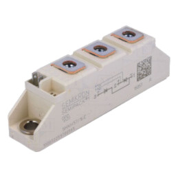 Modul: diodă-tiristor; 1,2kV; 95A; A59; SEMIPACK1; Ufmax: 1,65V