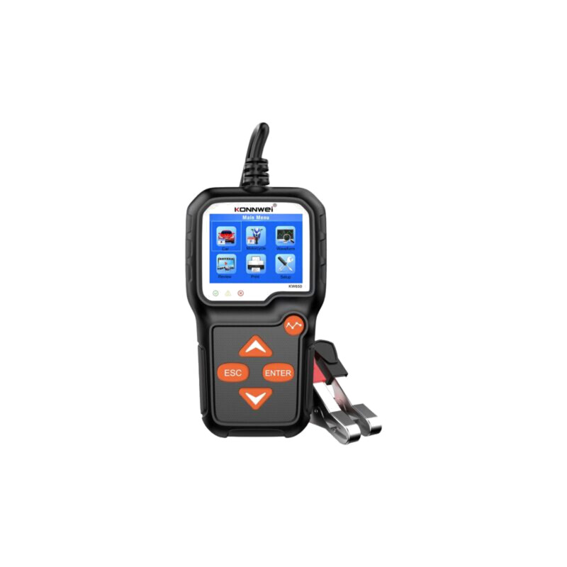 Tester: acumulator; 124x70x20mm; VDC: 6÷18V; Afişaj: LCD; 220Ah
