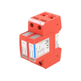 Limitator de supratensiuni; Tip 2; Poli: 1+NPE; 20kA; -40÷80°C