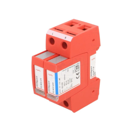 Limitator de supratensiuni; Tip 2; Poli: 1+NPE; 20kA; -40÷80°C