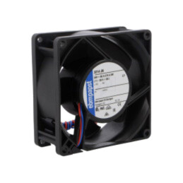 Ventilator: DC; axial; 24VDC; 92x92x38mm; 130m3/h; 51dBA; bilă