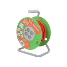 Prelungitor alimentare; 3x1,5mm2; bobinat; Prize: 4; PVC; 30m; 16A