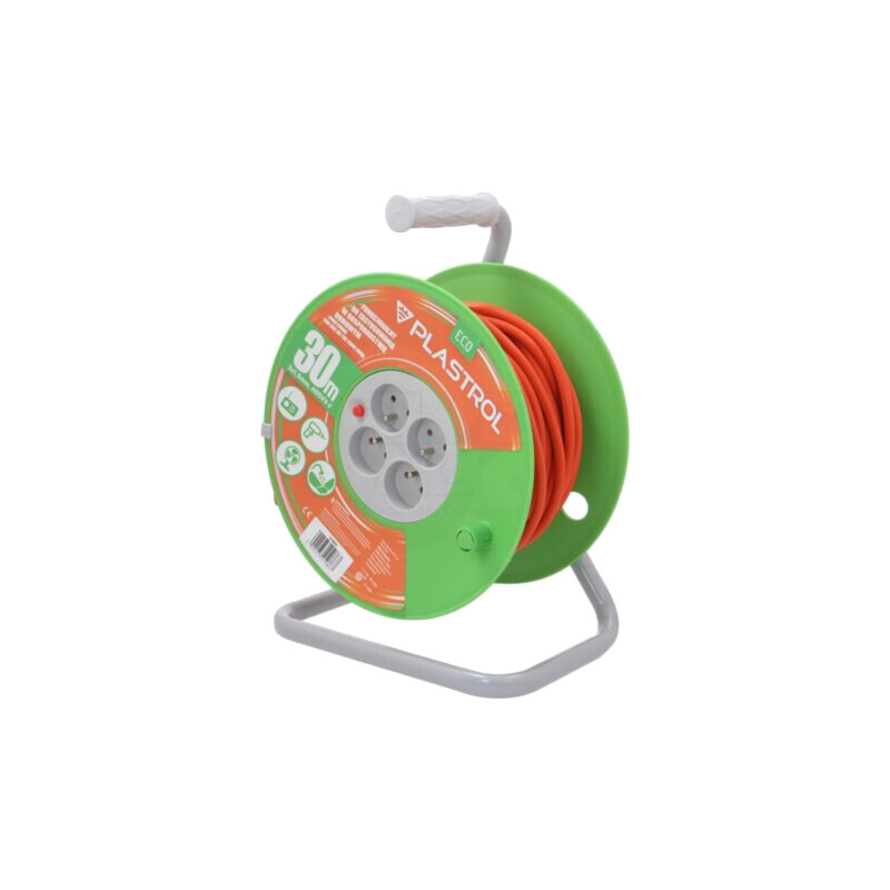 Prelungitor alimentare; 3x1,5mm2; bobinat; Prize: 4; PVC; 30m; 16A