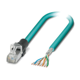 Patch cord; S/UTP; 5; litat; Cu; PUR; albastru deschis; 5m; 26AWG