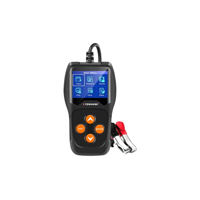 Tester: acumulator; 140x80x24mm; VDC: 12V; Afişaj: LCD; Uacum: 12V