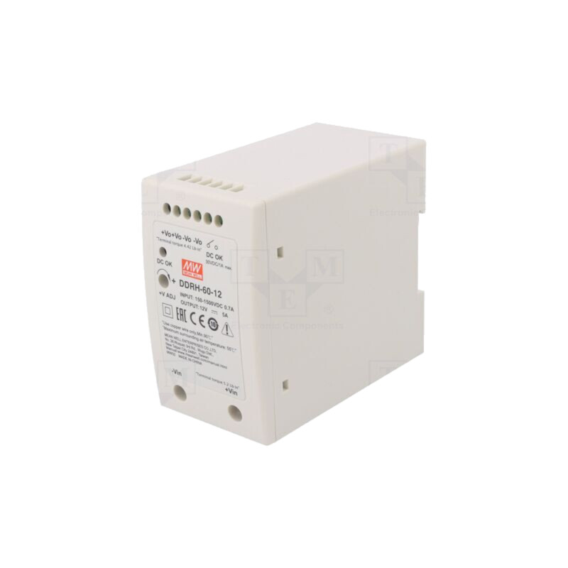 Convertor: DC/DC; 60W; Uintr: 150÷1500VDC; Uieş: 12VDC; Iieş: 5A