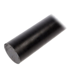 Tijă; Ø: 100mm; L: 500mm; neagră; extrudate; manşon