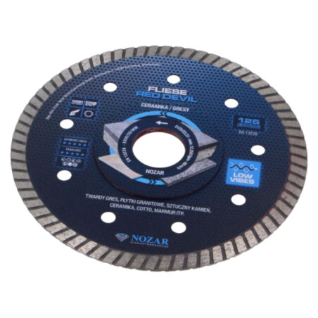 Disc de tăiere diamantat; Ø: 125mm; Øorif: 22,23mm