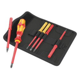 Kit: şurubelniţe; izolată; 1kVAC; pătrat,Phillips,plată; etui
