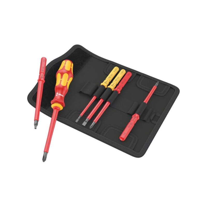 Kit: şurubelniţe; izolată; 1kVAC; pătrat,Phillips,plată; etui