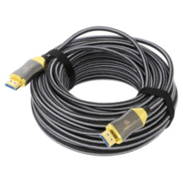 Cablu; HDMI 2.1; HDMI mufă,din ambele părţi; PA; 20m; negru