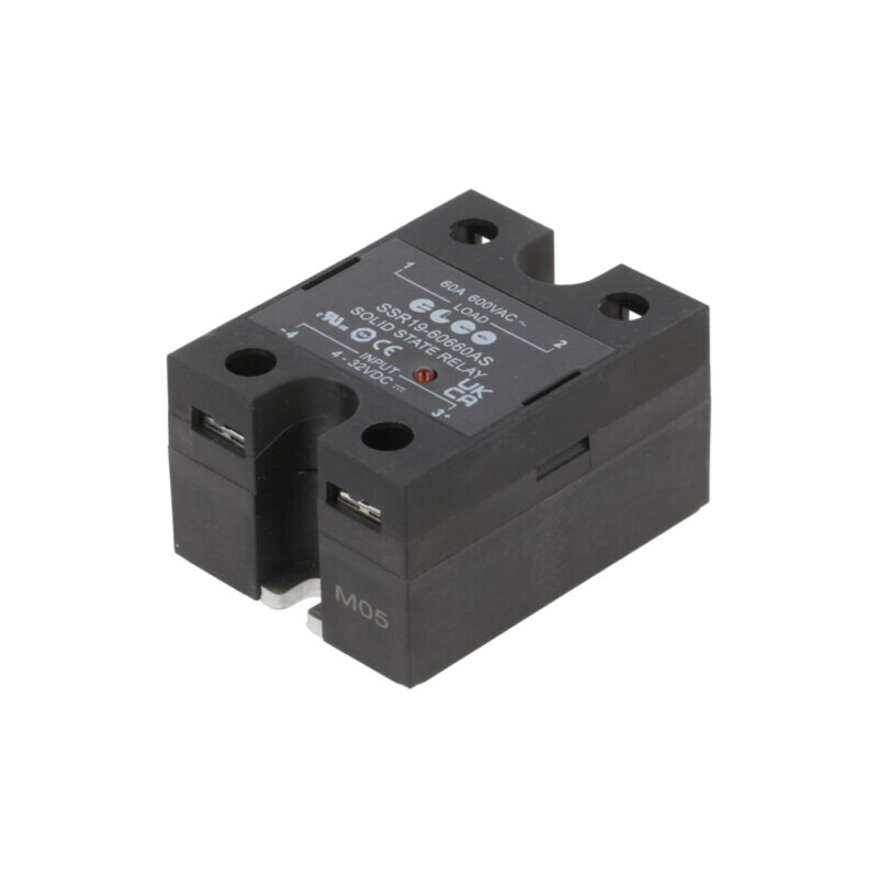 Releu: semiconductor; Ucom: 4÷32VDC; 60A; 48÷660VAC; SSR19; 1-fazat
