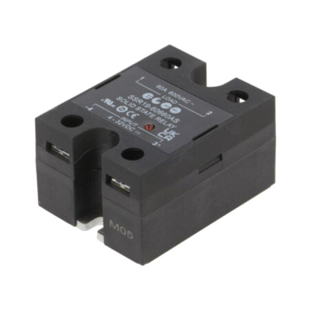Releu: semiconductor; Ucom: 4÷32VDC; 60A; 48÷660VAC; SSR19; 1-fazat