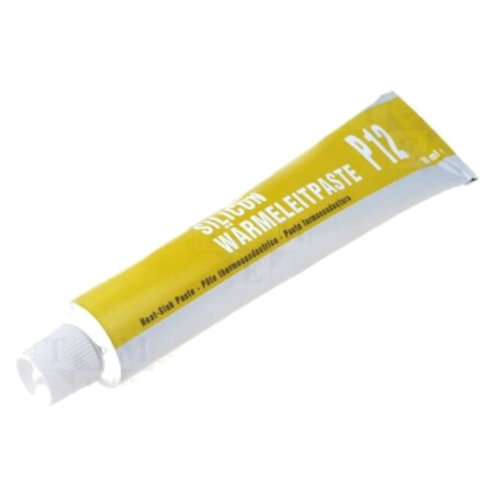 Pastă termoconductoare; albă; pe bază de silicon; 90ml; P12