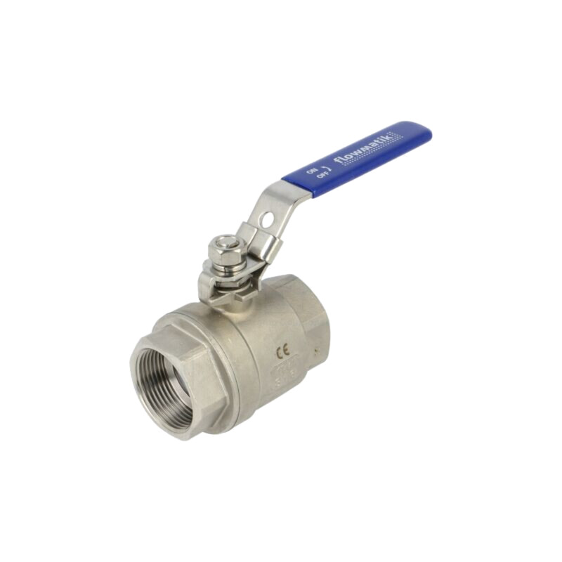 Supapă cu bilă; Oţel rezistent la acizi AISI 316; PTFE; L: 150mm