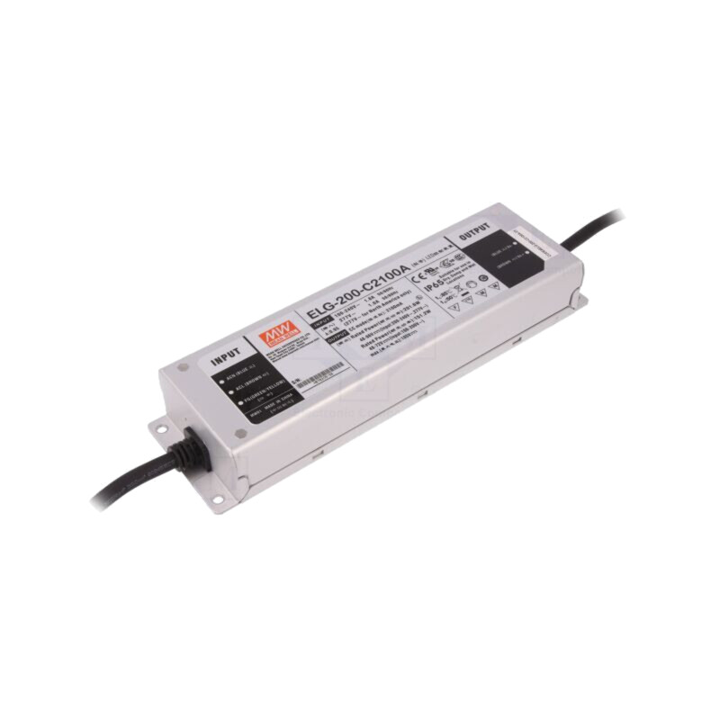 Alimentator: pulsatoriu; LED; 200W; 48÷96VDC; 1050÷2100mA; IP65 Alimentator: pulsatoriu; LED; 200W; 48÷96VDC; 1050÷2100mA; IP65