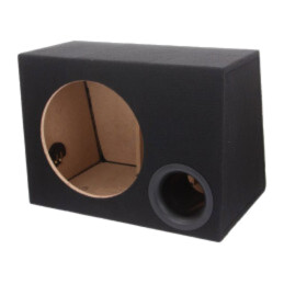 Carcasă difuzor; MDF; neagră; ţesătură; 300mm; Øorif: 282mm; 40l