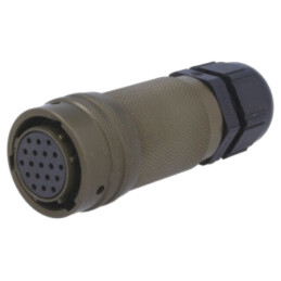 Conector: circular; mufă; pe cablu; PIN: 19; mamă; cu intrare cablu