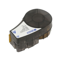 Bandă; 19,1mm; 4,27m; albă; Culoare caracter: neagră