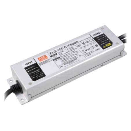 Alimentator: pulsatoriu; LED; 150W; 72÷143VDC; 1,05A; 100÷305VAC