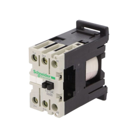 Contactor: 2-polar; NO x2; 24VAC; 6A; pentru şină DIN; TeSys SK