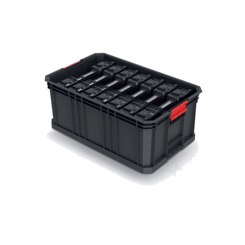 Container: set cu compartimente; neagră; 520x329x210mm; 50kg Container: set cu compartimente; neagră; 520x329x210mm; 50kg