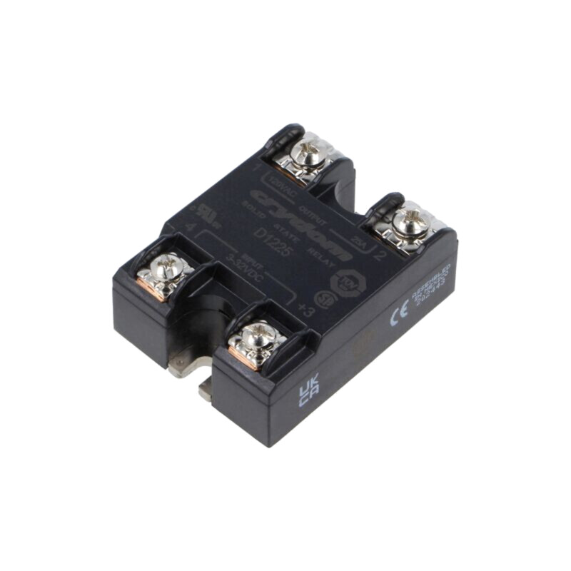Releu: semiconductor; Ucom: 3÷32VDC; 25A; 24÷140VAC; 1-fazat; IP00