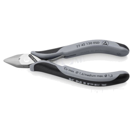 Cleşti; laterali,pt.tăiere; ESD; 130mm; fără faţetă
