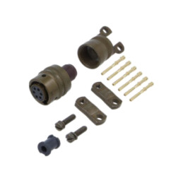 Conector: circular; mufă; PT/451