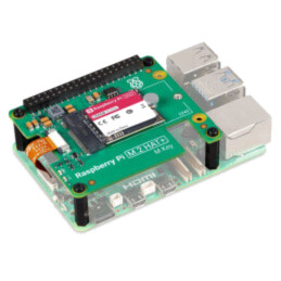 Adaptor; Raspberry Pi 5; Raspberry Pi M.2 HAT+,SSD; 256GBFLASH