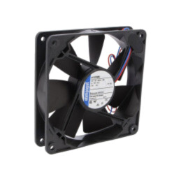 Ventilator: DC; axial; 12VDC; 119x119x25mm; 114m3/h; 32dBA; glisare