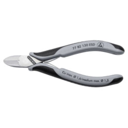 Cleşti; laterali,pt.tăiere; ESD; 130mm; fără faţetă
