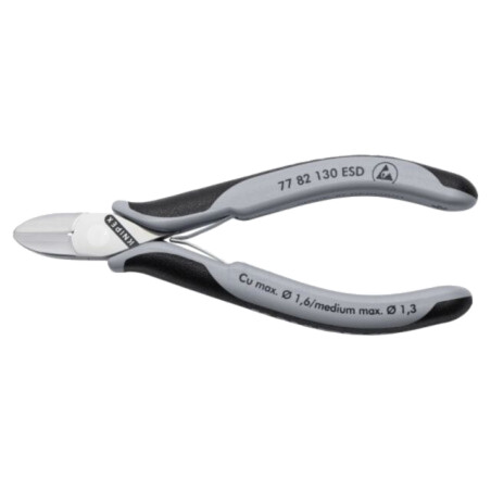 Cleşti; laterali,pt.tăiere; ESD; 130mm; fără faţetă