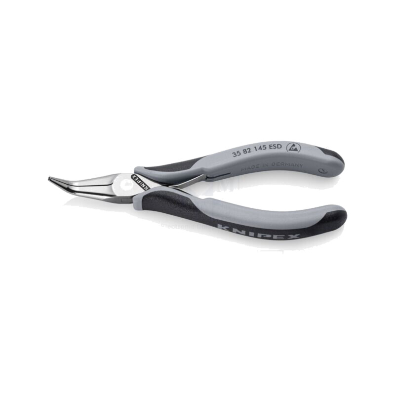 Pliers; curved; ESD; for electronics; 145mm