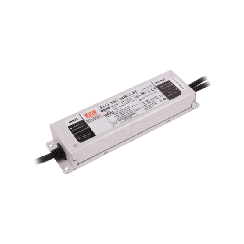 Alimentator: pulsatoriu; LED; 150W; 24VDC; 6,25A; 100÷305VAC; IP67 Alimentator: pulsatoriu; LED; 150W; 24VDC; 6,25A; 100÷305VAC; IP67