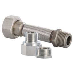 Conexiune filetată cu clemă; Filet ext: G 3/8"; 93÷143mm