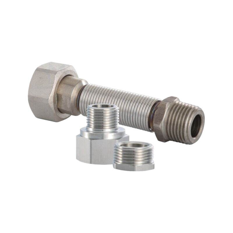 Conexiune filetată cu clemă; Filet ext: G 3/8"; 93÷143mm