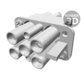 Conector: HDC; inserturi de contact; mamă; Han Q; PIN: 7(5+2)