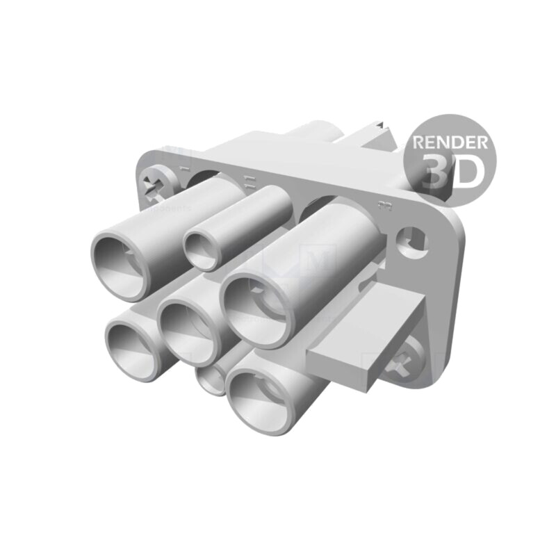 Conector: HDC; inserturi de contact; mamă; Han Q; PIN: 7(5+2)