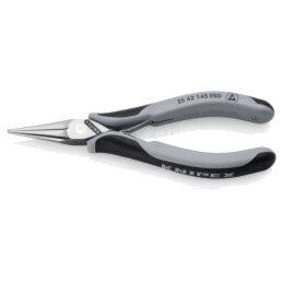 Pliers; half-rounded nose; ESD; for electronics; 145mm