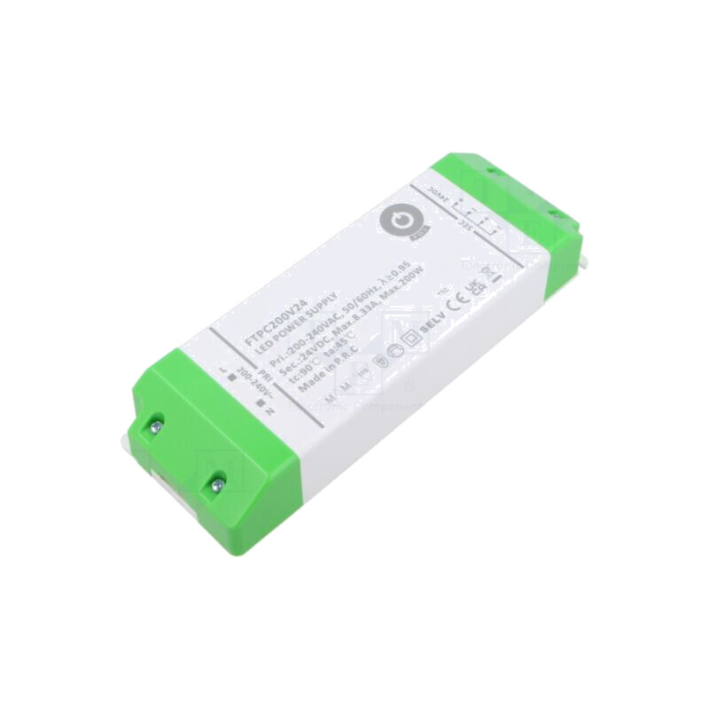 Alimentator: pulsatoriu; LED; 199,92W; 24VDC; 8,33A; 180÷264VAC Alimentator: pulsatoriu; LED; 199,92W; 24VDC; 8,33A; 180÷264VAC