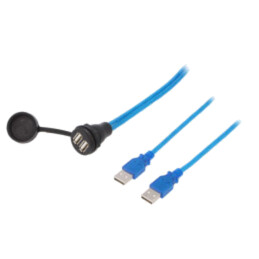 Cablu-adaptor; USB 2.0,cu capac de protecţie; 1,5m; 1310; IP67