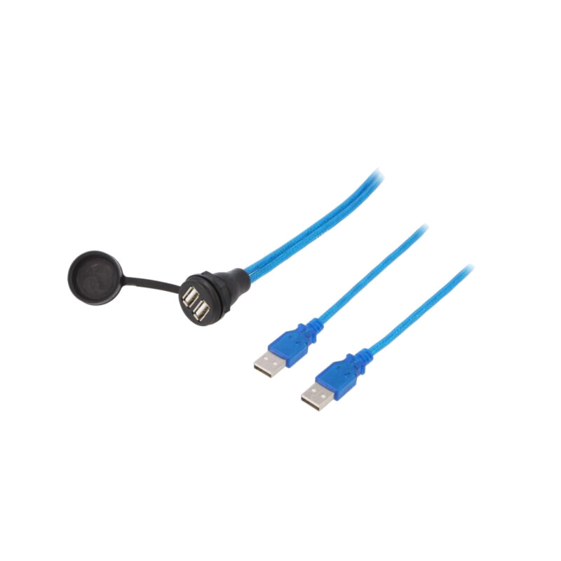 Cablu-adaptor; USB 2.0,cu capac de protecţie; 1,5m; 1310; IP67