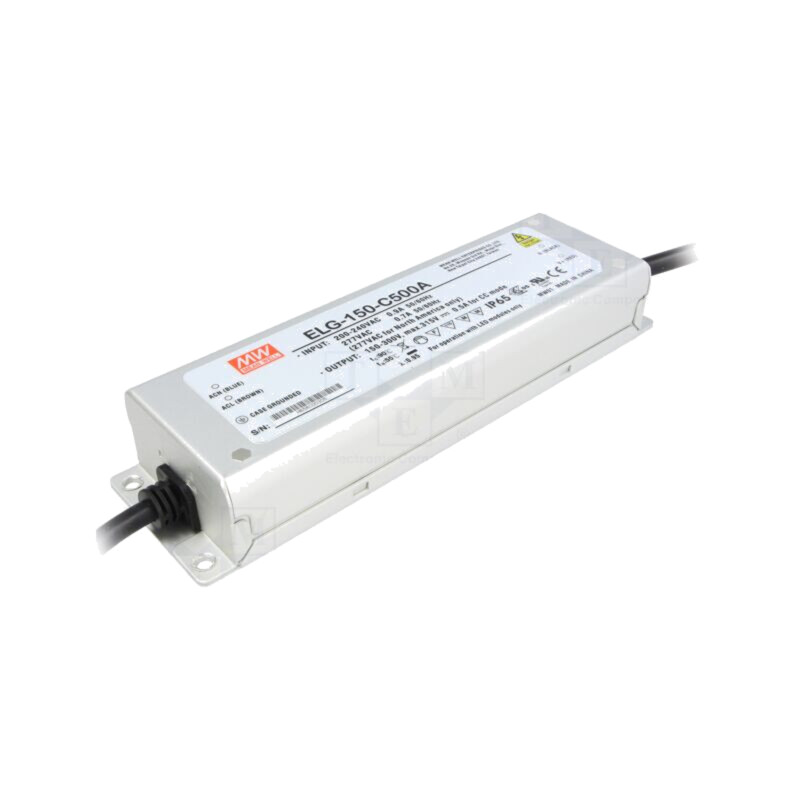 Alimentator: pulsatoriu; LED; 150W; 150÷300VDC; 250÷500mA; IP65