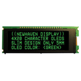 Afişaj: OLED; alfanumerice; 20x4; Dim: 92x31,5x6,5mm; verde; PIN: 20
